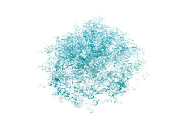 Glassplitt Blue Ice, 5-10 mm - Muster ca. 1 kg (inkl. *10 € Gutschein)